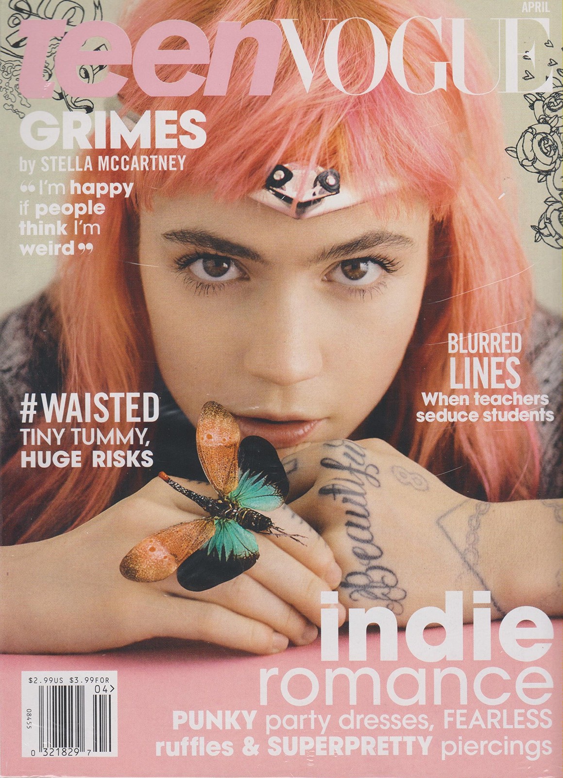 Teen Vogue April 2016 Grimes « I&rsquo;m happy if people think I&rsquo;m weird »