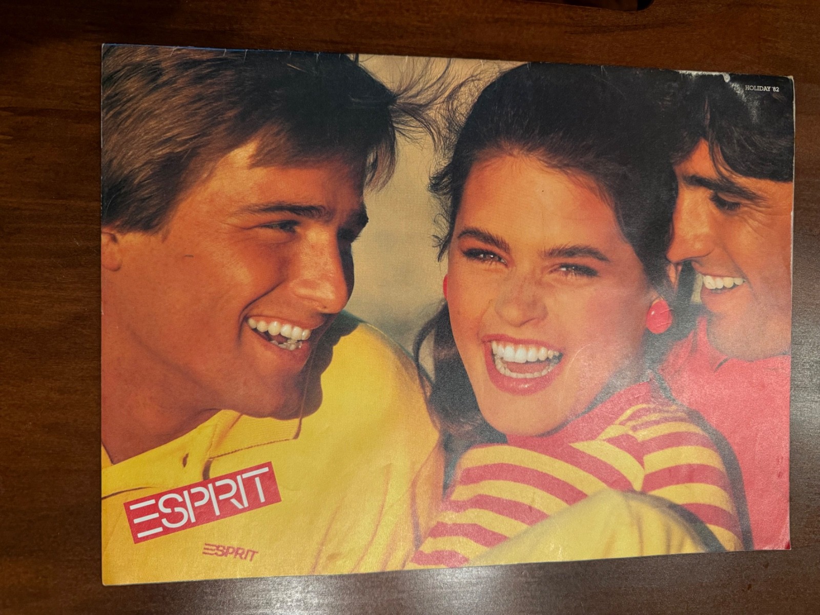 Esprit 1980s fashion catalog Holiday 1982 oversize 15 x 10.5in
