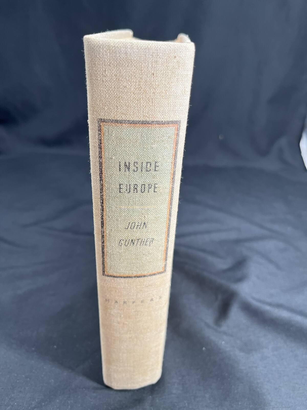 Vintage Book. Inside Asia John Gunther 1939. Harper & Brothers. 600 pages. H.C