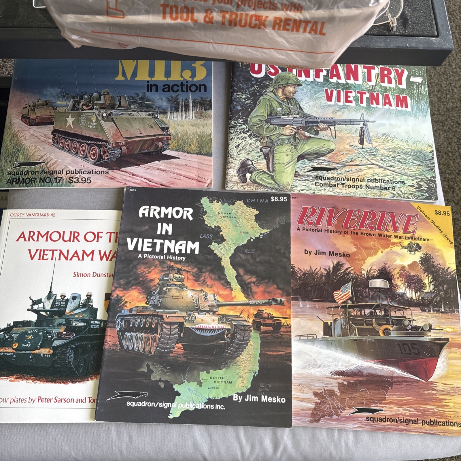 Squadron Signal Publications Lot of 5 Books, Military Tanks, Armor