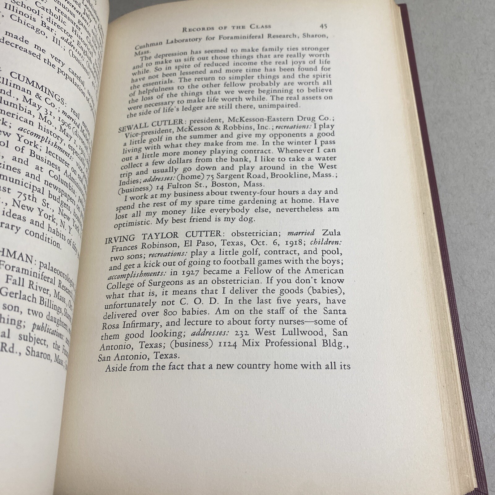 Harvard College Class of 1903, 13th Anniversary Report, Hardcover / CYE