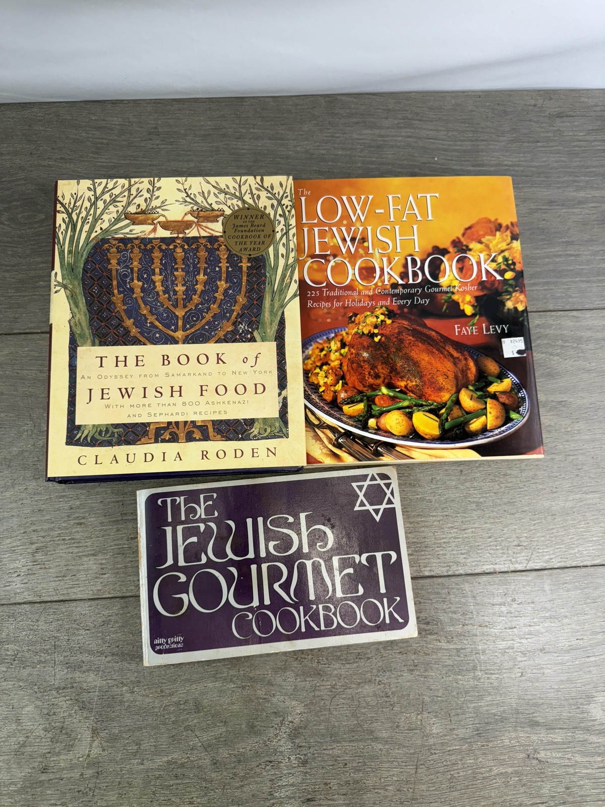 Vintage Jewish Cookbook Lot Claudia Roden Faye Levy Frankel Recipes HC SC
