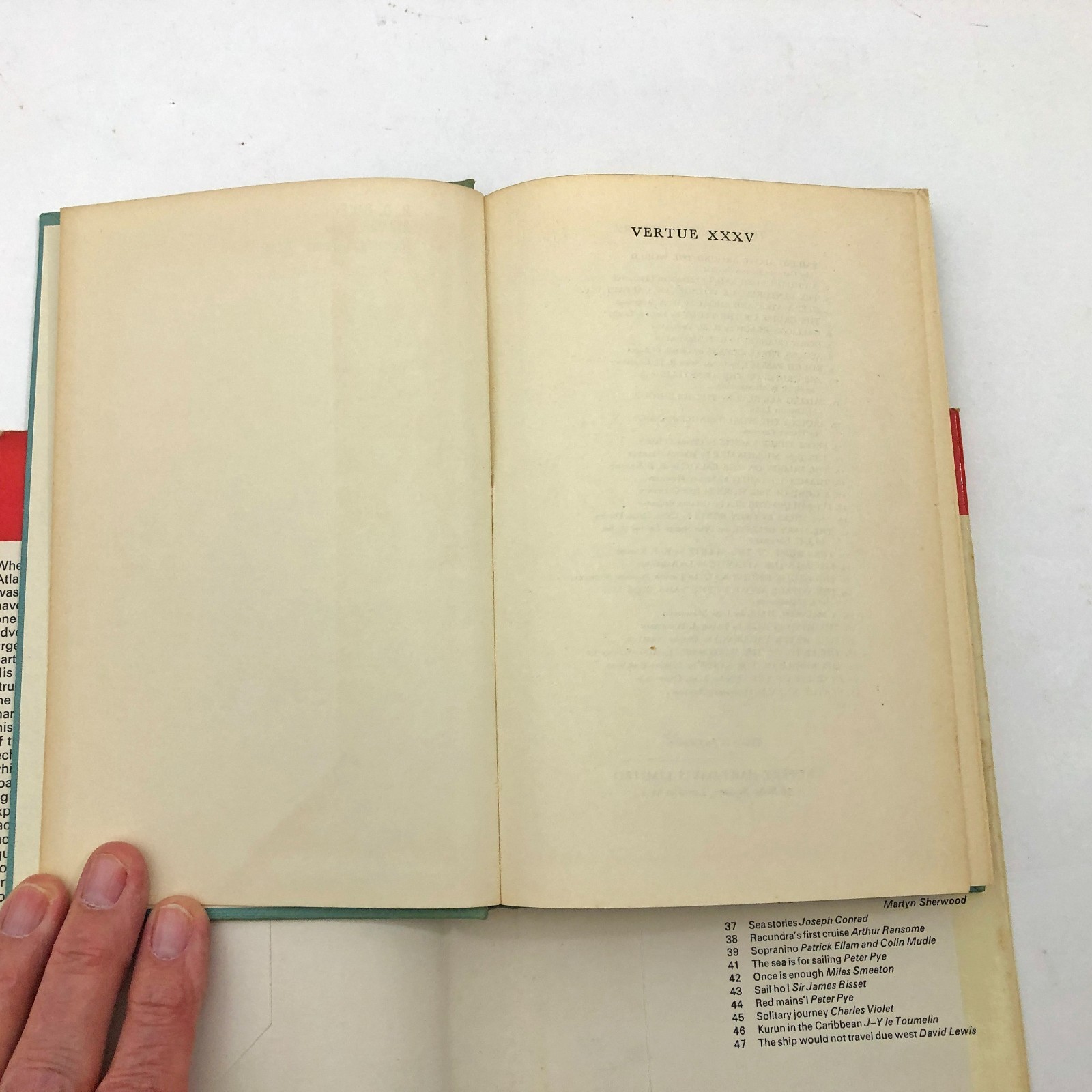 Vertue XXXV HBDC Mariners Library 1955 First Edition Humphrey Barton 180 pages