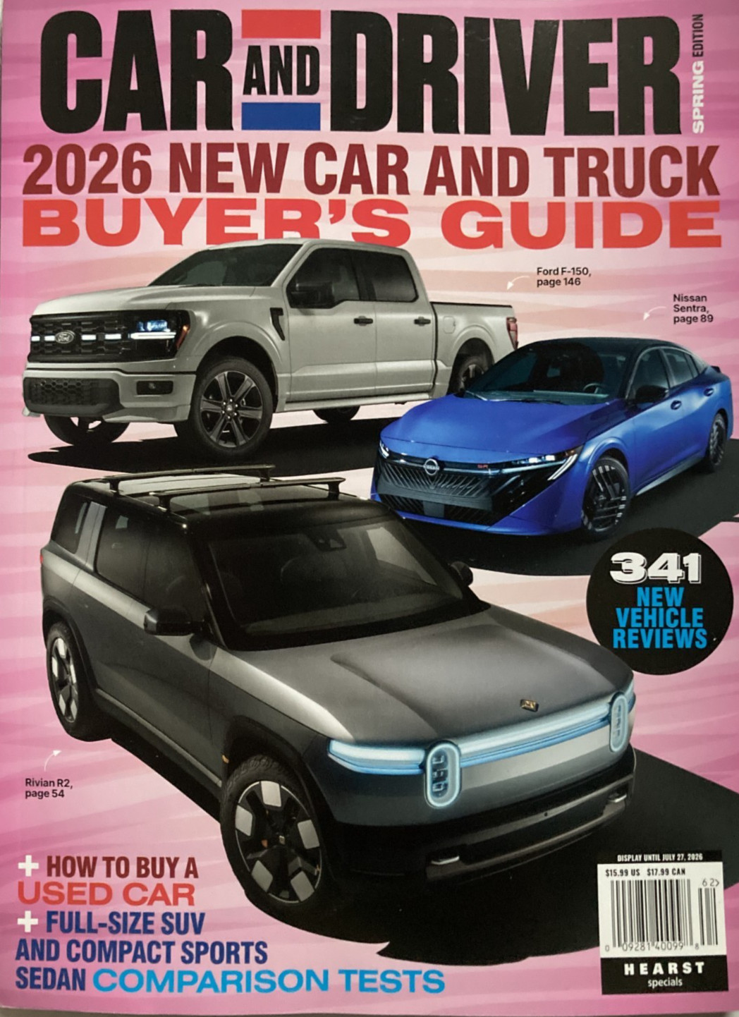 2026 CAR & DRIVER NEW CAR & TRUCK BUYER&rsquo;S GUIDE Magazine UNBIASED REVIEWS / New