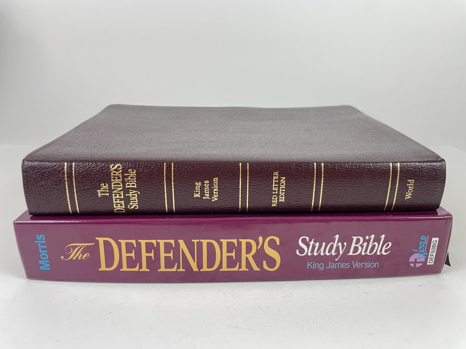 *like new* Defender&rsquo;s Study Bible KJV bonded leather box 1995 Henry Morris World