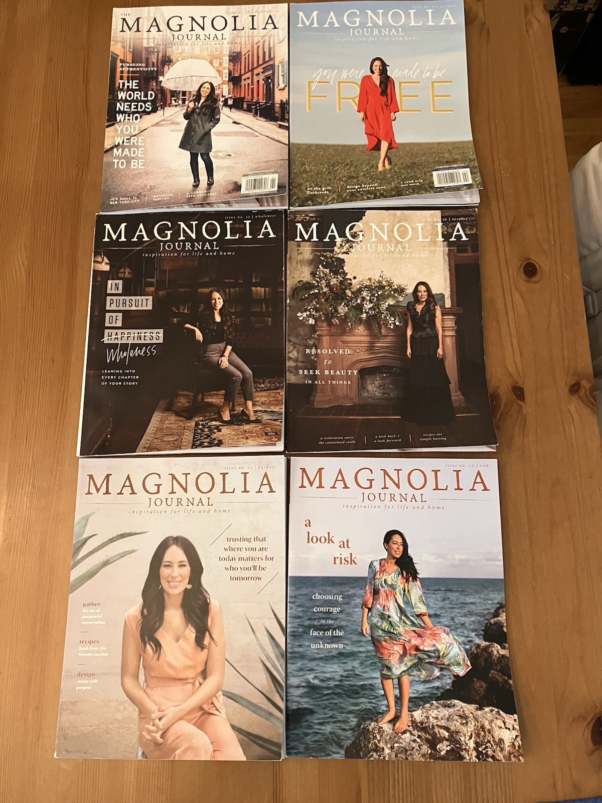 Magnolia Journal Magazine Issue 10-15 Lot of six spring 2019-summer 2020