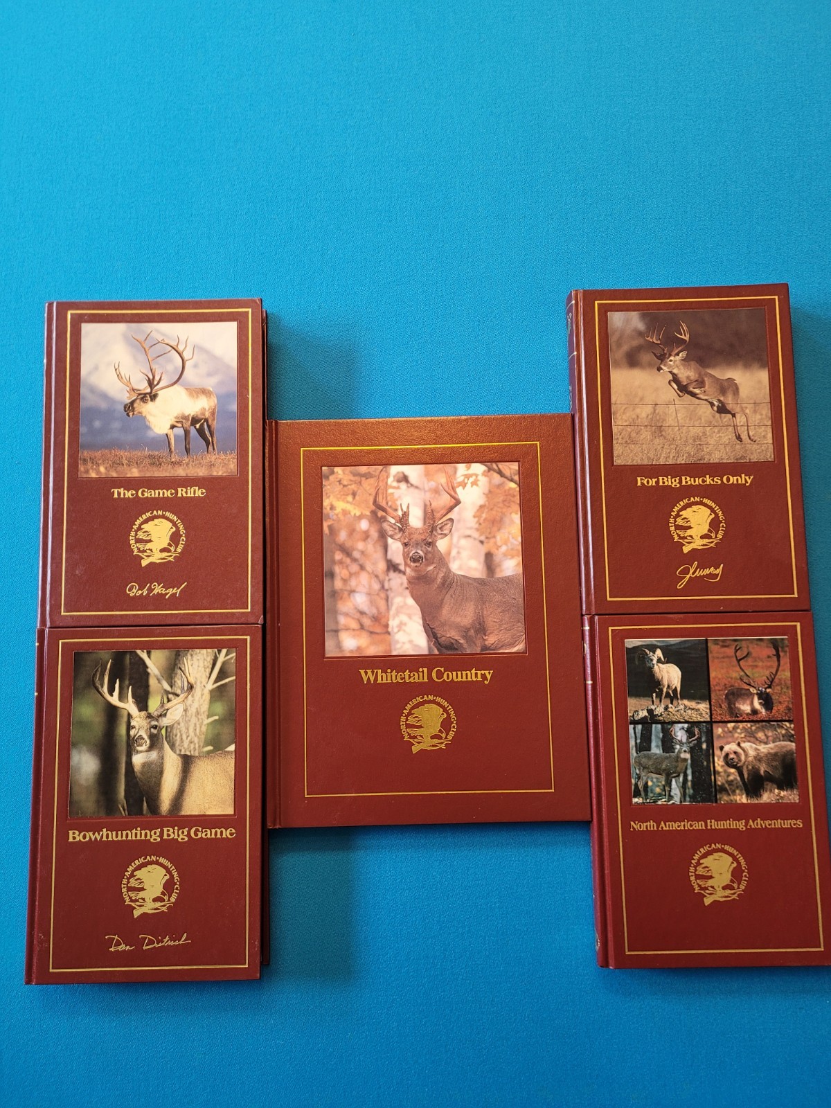 Lot 5 Vtg NAHC Book North American Hunting Club Big Bucks, Bow, Whitetail