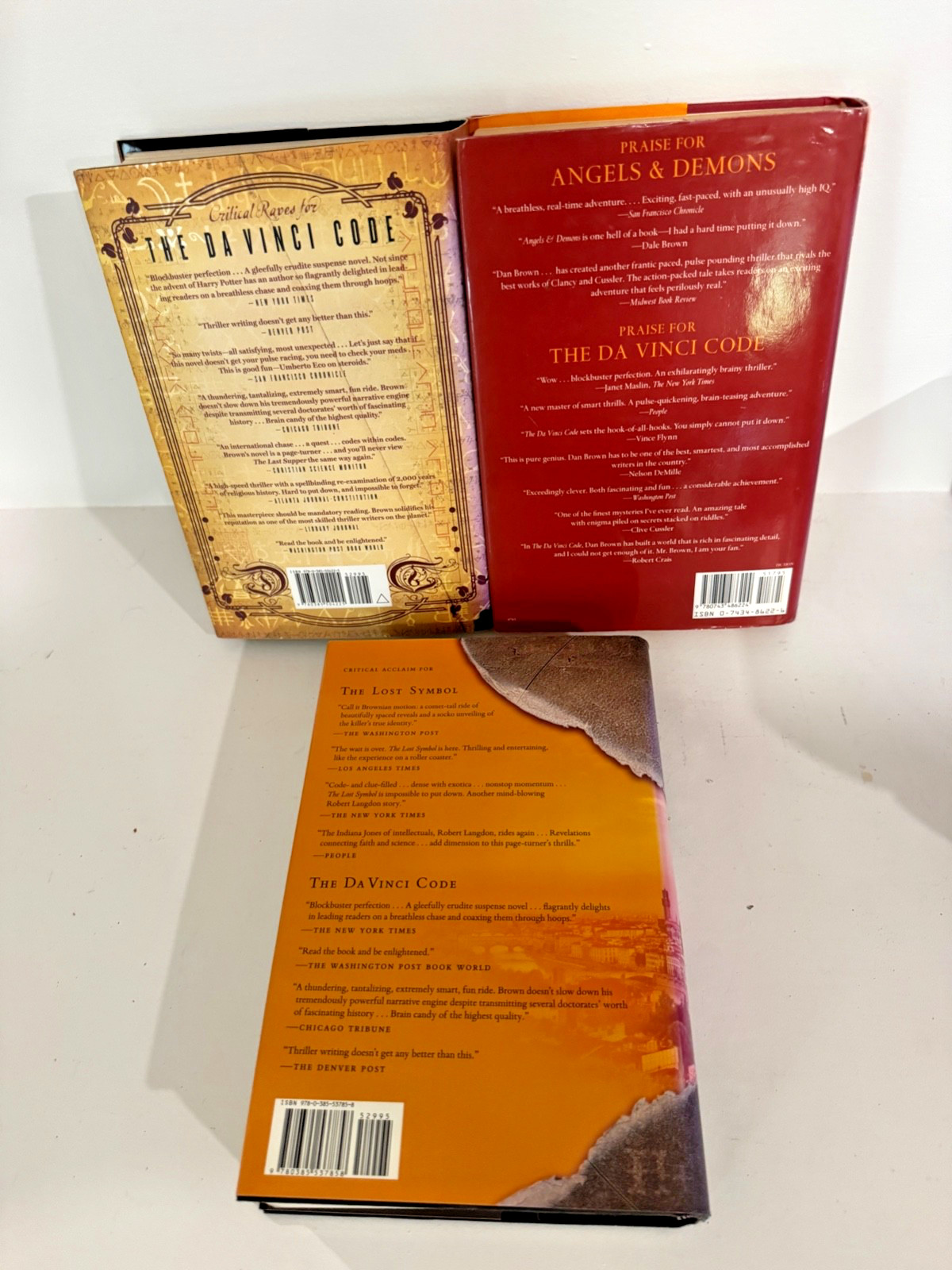 Dan Brown Hardcover some 1st Printing Books w/Jackets bundle Set of 6