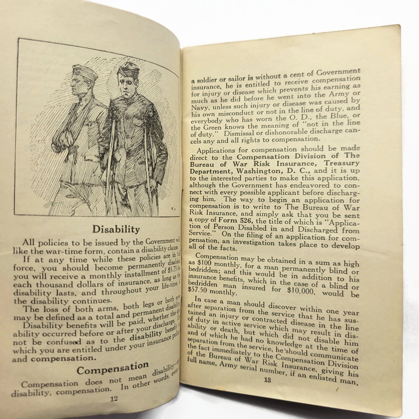 Vintage 1919 WWI Soldier Homecoming Guide Booklet Military History Pocket-Book