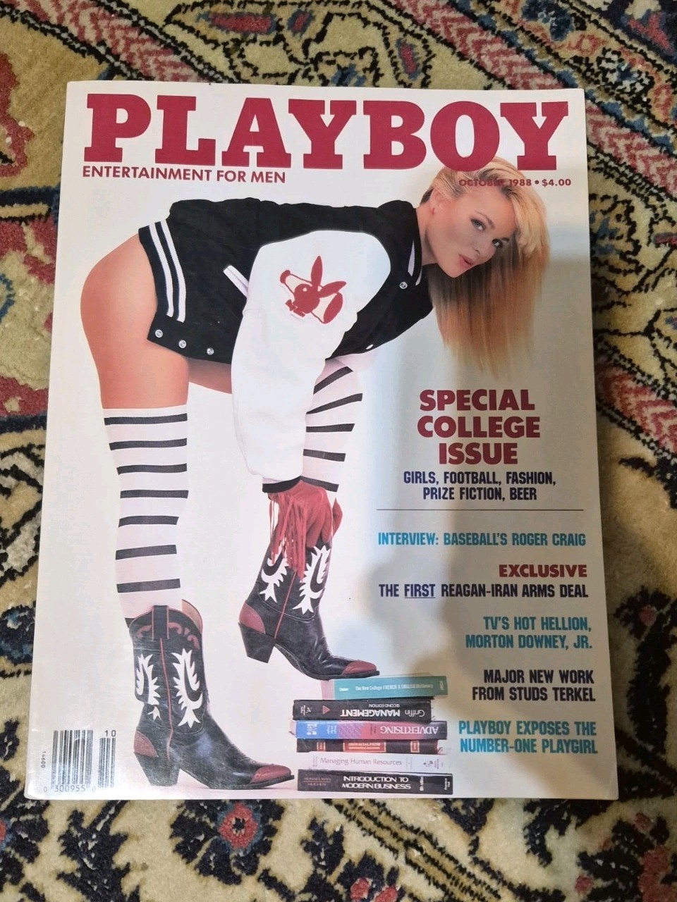 Vintage Playboy Magazine October 1988 – Special College Issue – With Centerfold