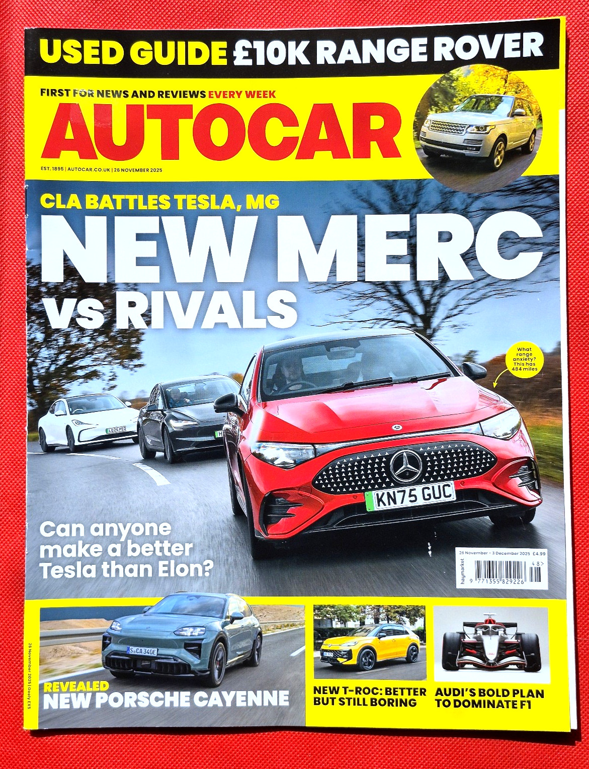 Autocar 26 Nov 2025 – AUDI F1 TEAM – USED RANGE ROVER L405 – ELECTRIC SALOONS