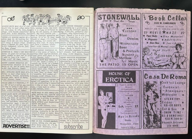Vintage 1974 Gay Male APOLLO Swingers Magazine No. 6 / B&W Photography