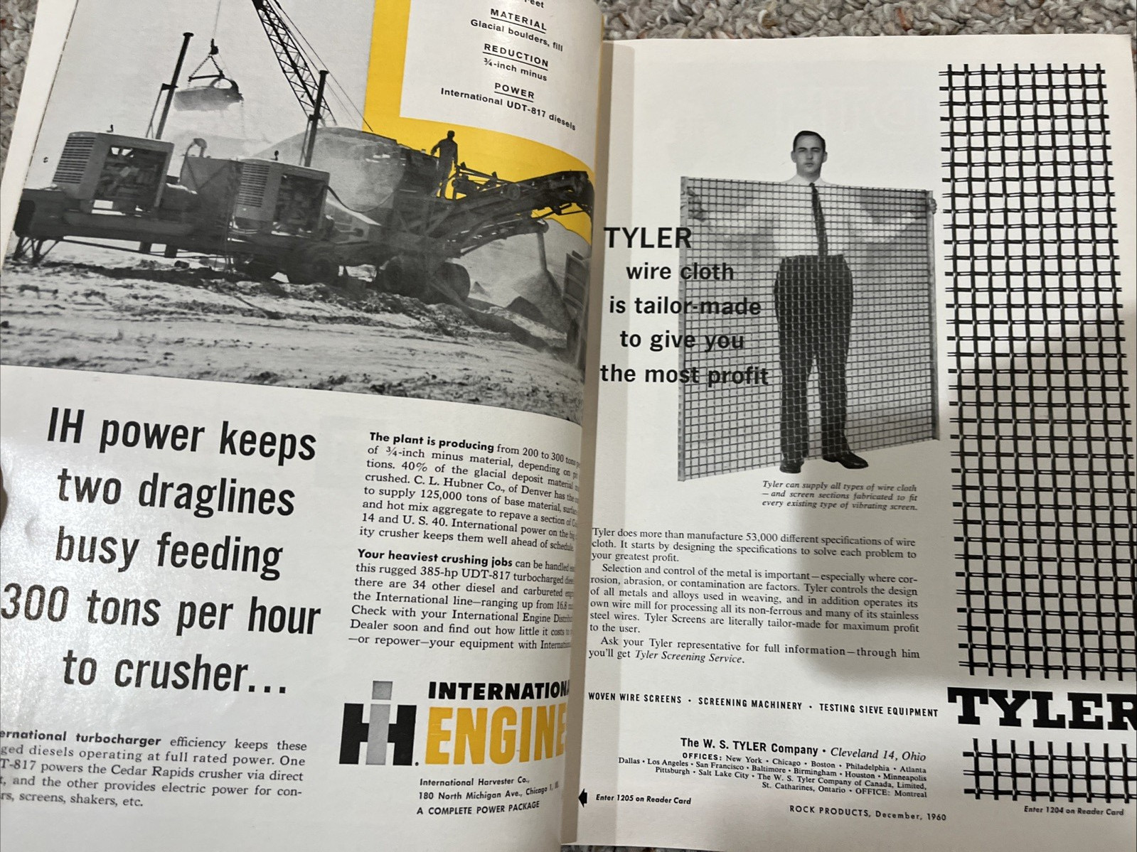 December 1960 ROCK PRODUCTS Magazine – 180 Pages!