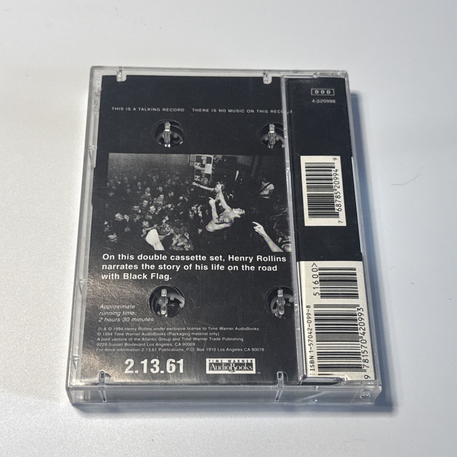Henry Rollins, Get in the Van by Not Available (1994, Audio Cassette)