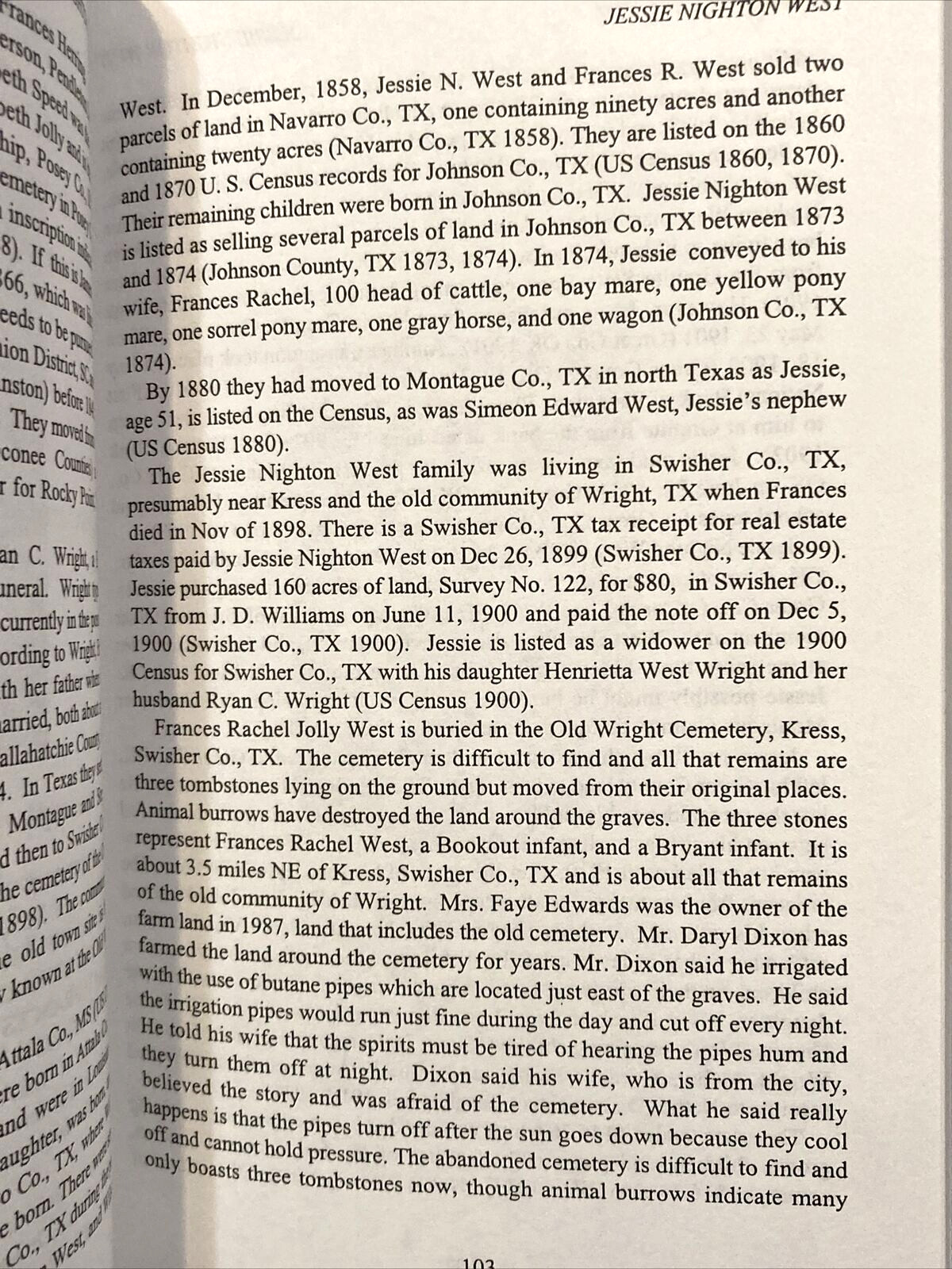 Genealogy Family History of William Nelson West Family 1775-1846 Karen West Scot