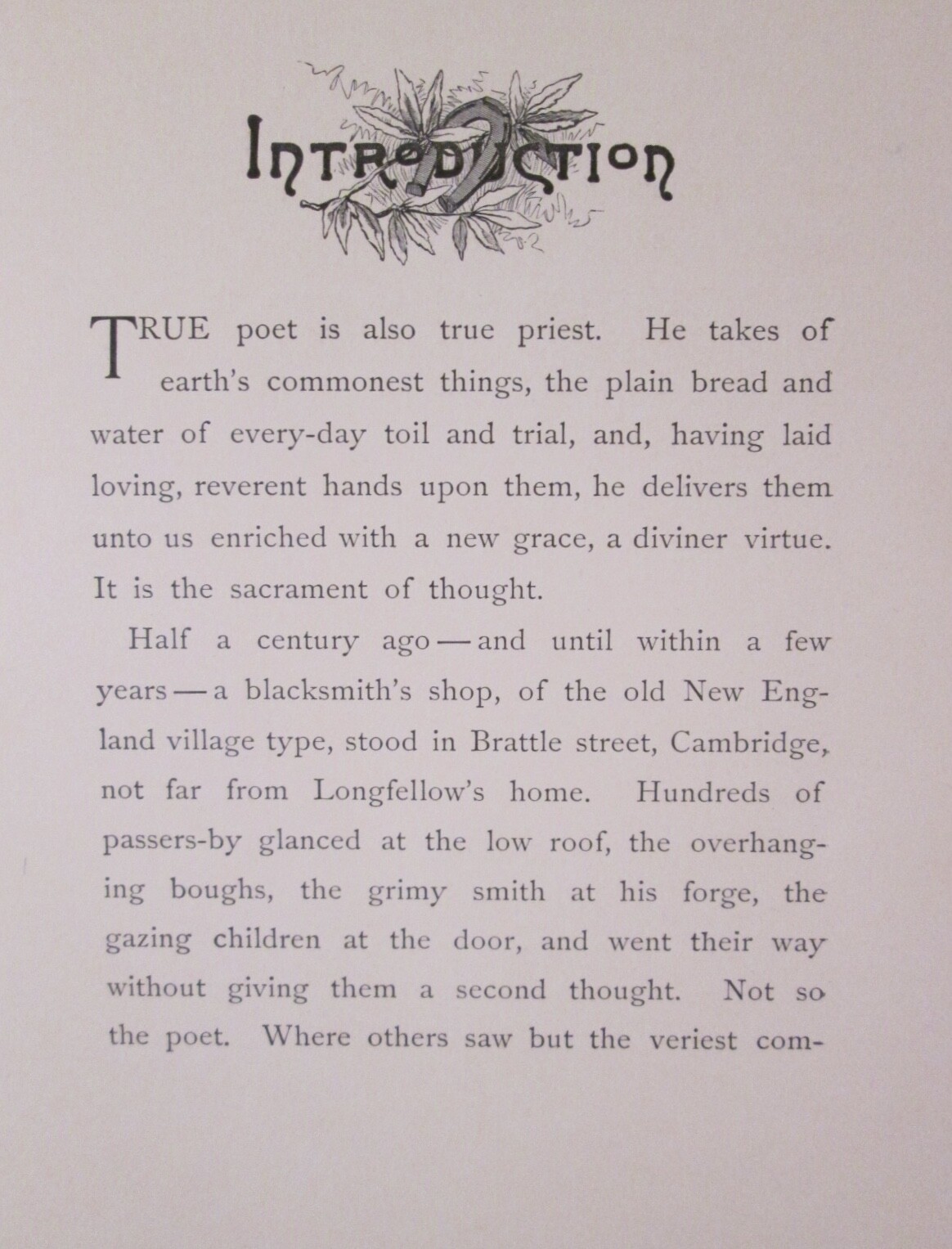 THE VILLAGE BLACKSMITH Henry Wadsworth Longfellow 1889 E.P. Dutton ~ Engravings