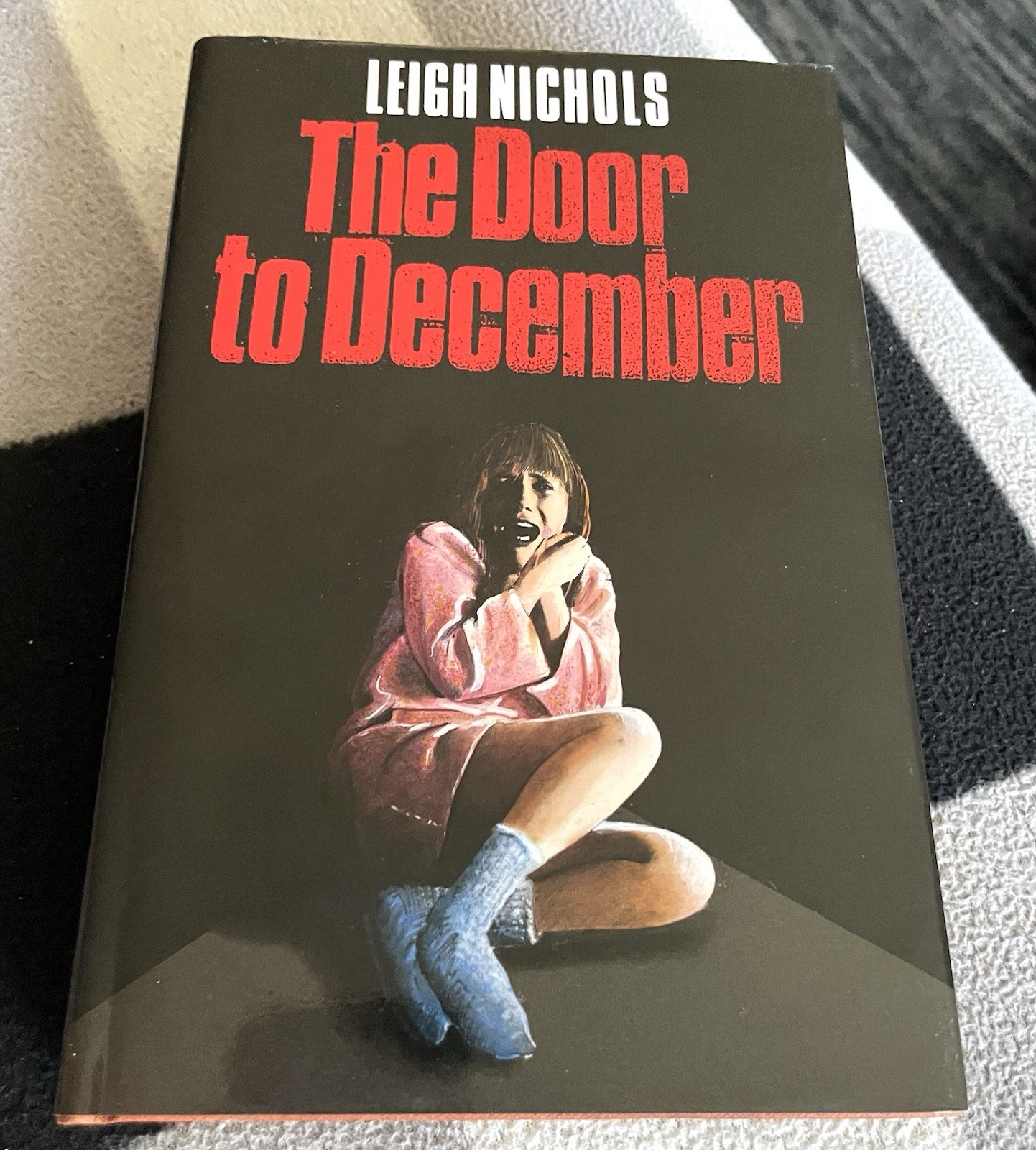 SIGNED The Door to December LEIGH NICHOLS First Edition 1988 DEAN KOONTZ Horror