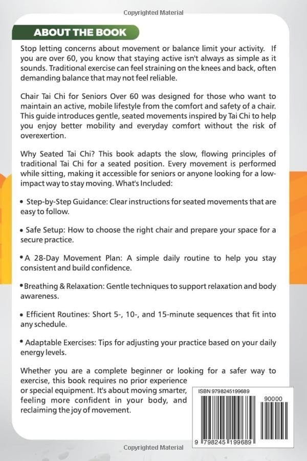 Chair Tai Chi for Seniors Over 60 Simple Seated Flows and 10Minute Routines f…