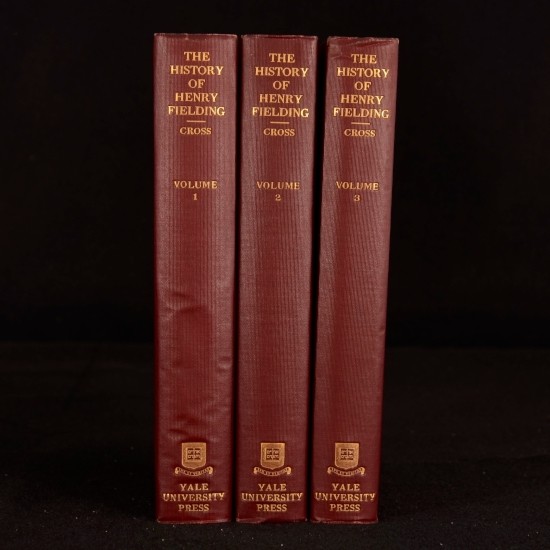 1918 3vols The History of Henry Fielding Wilbur L Cross Illustrated