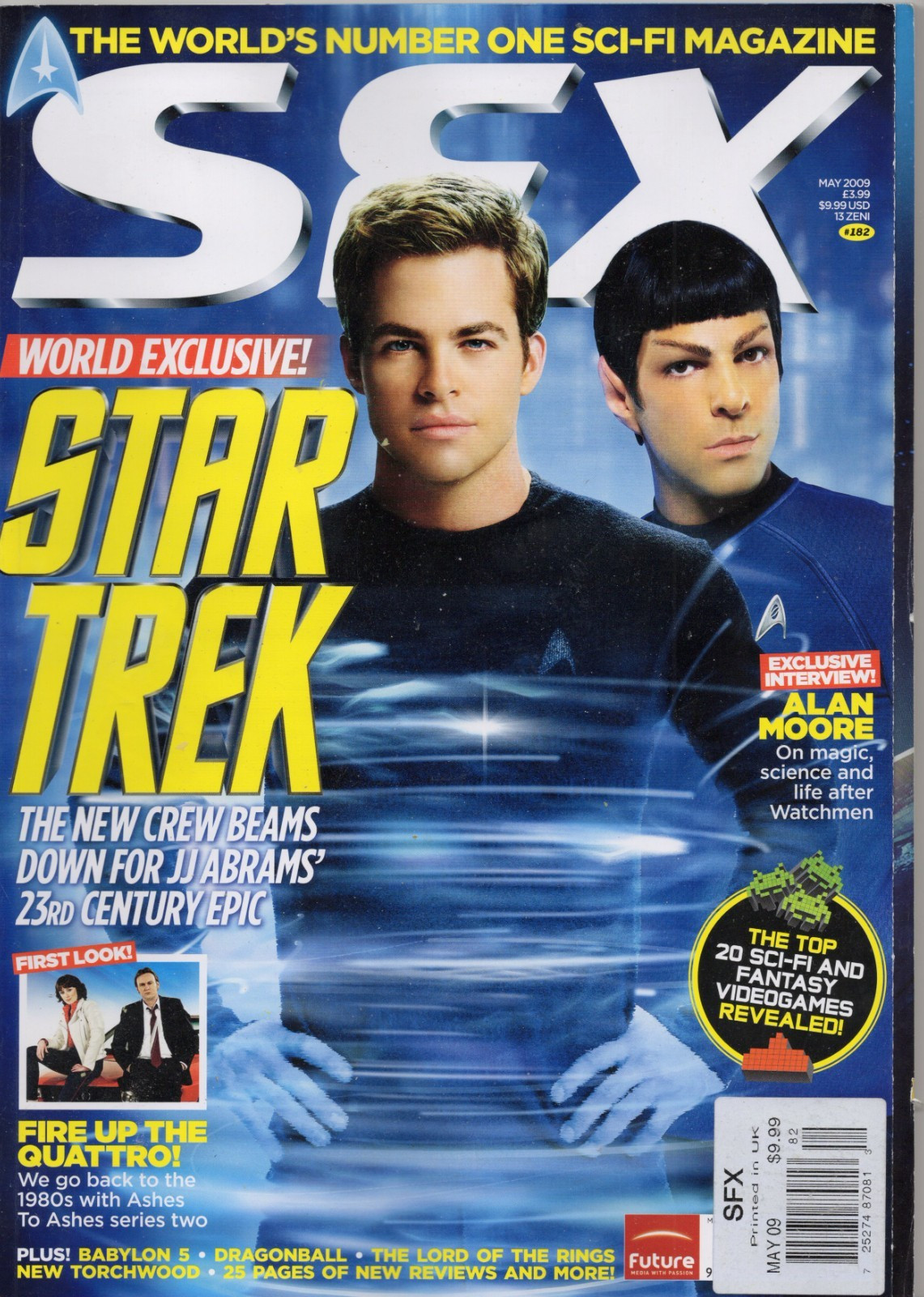 SFX Magazine 182 May 2009 Star Trek Alan Moore Top Video Games Dragonball NM