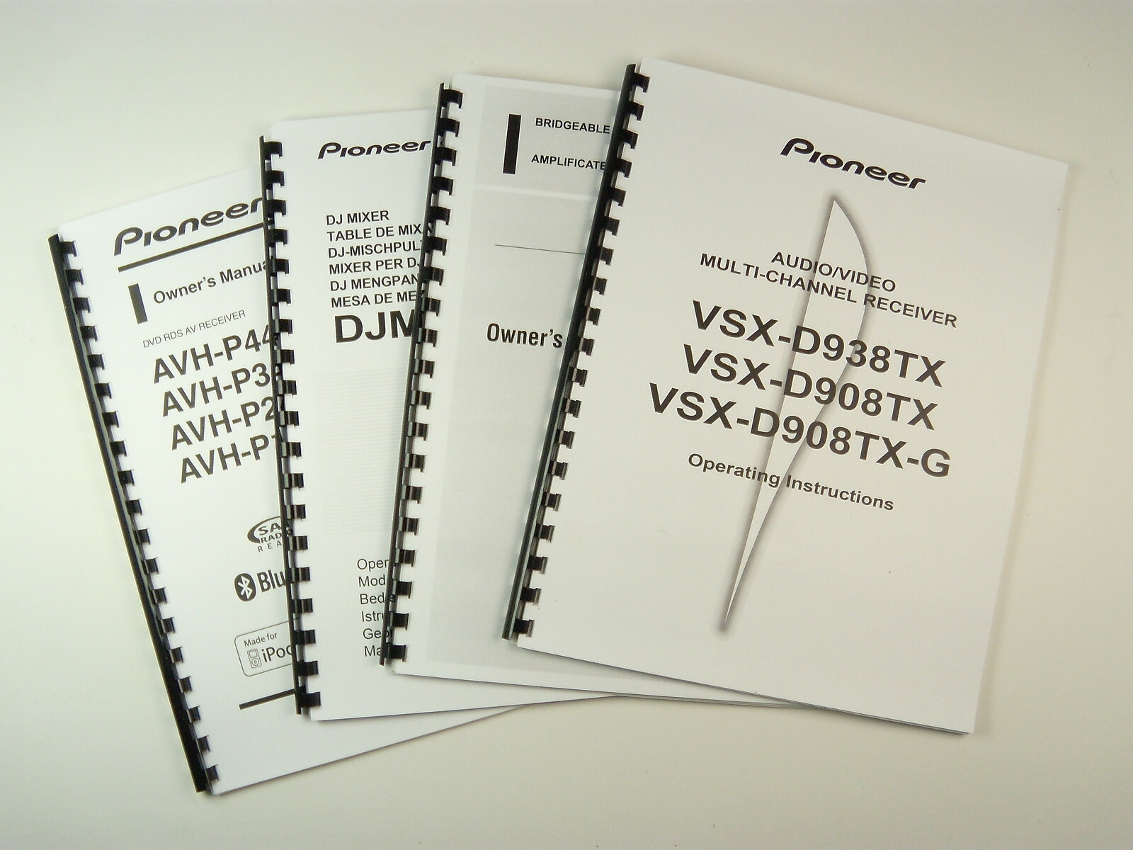 Pioneer XV-BD922FSW Blu-ray Receiver Owners Manual