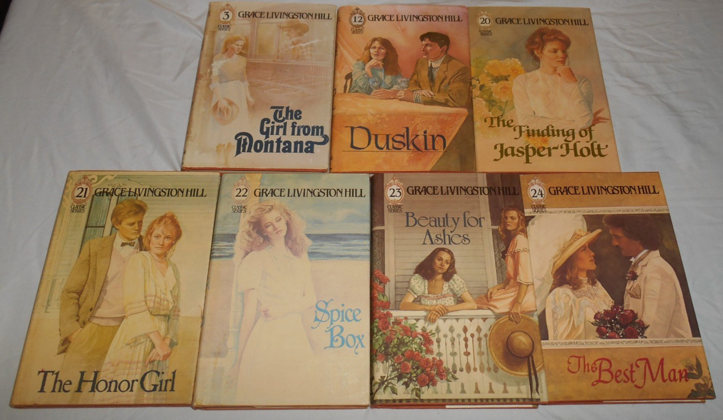 Lot of 7 Grace Livingston Hill Hardcover Books by Revell #3-12-20-21-22-23-24