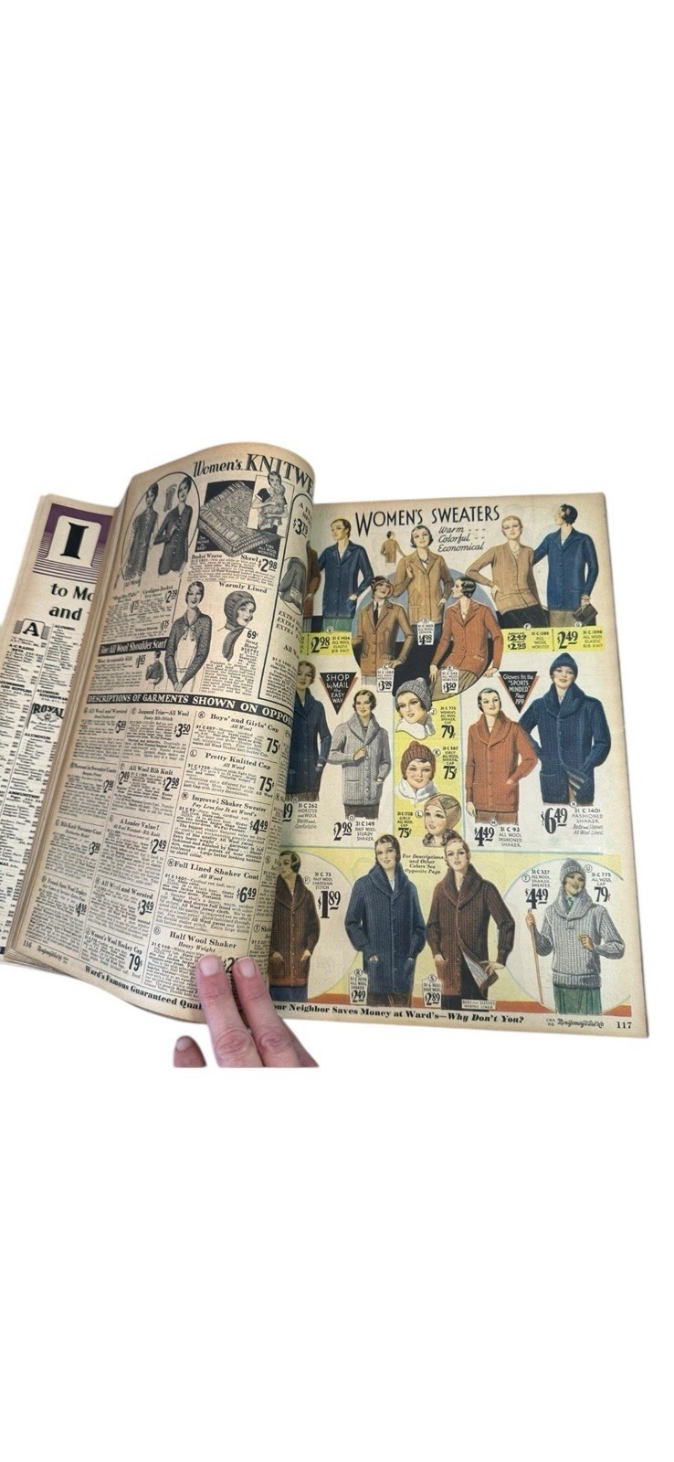 Vintage 1932 Montgomery Ward Fall & Winter Catalog 600 + pages – SCARCE