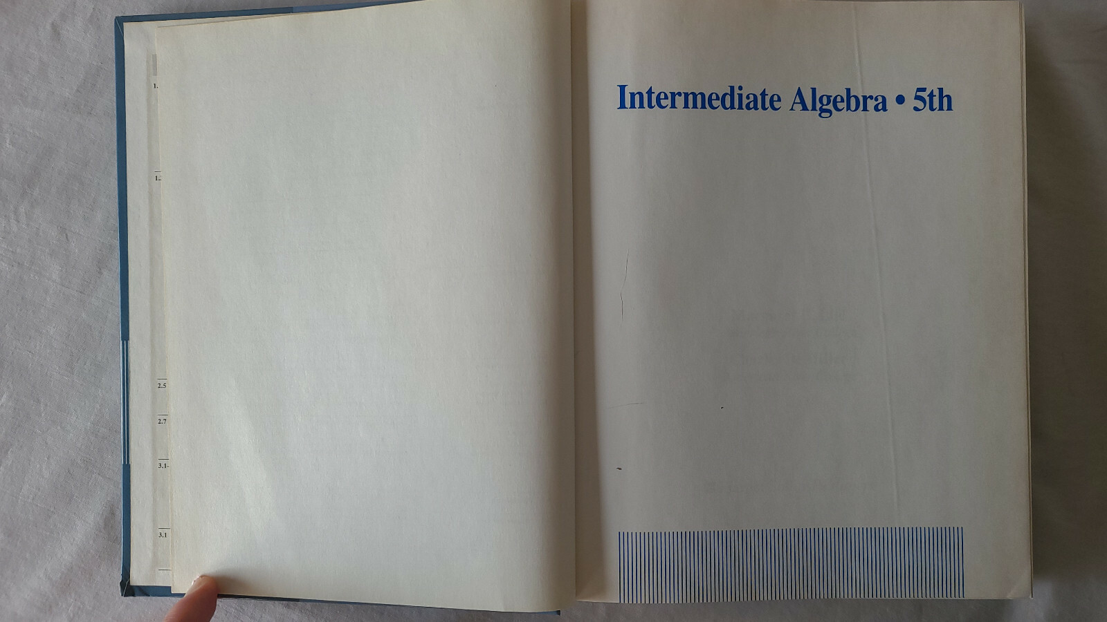 INTERMEDIATE ALGEBRA 5TH EDITION LIAL/MILLER HARPER COLLINS