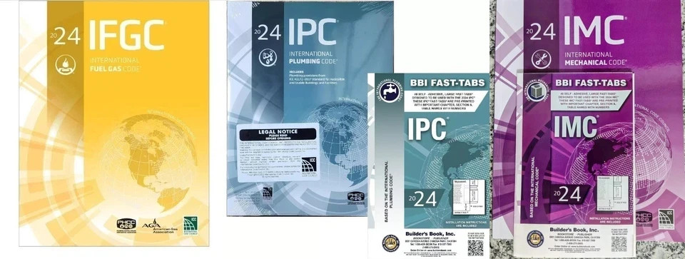 2024 IFGC IPC IMC Code Book Set + BBI Fast-Tabs | ICC Codes | Free USA Shipping