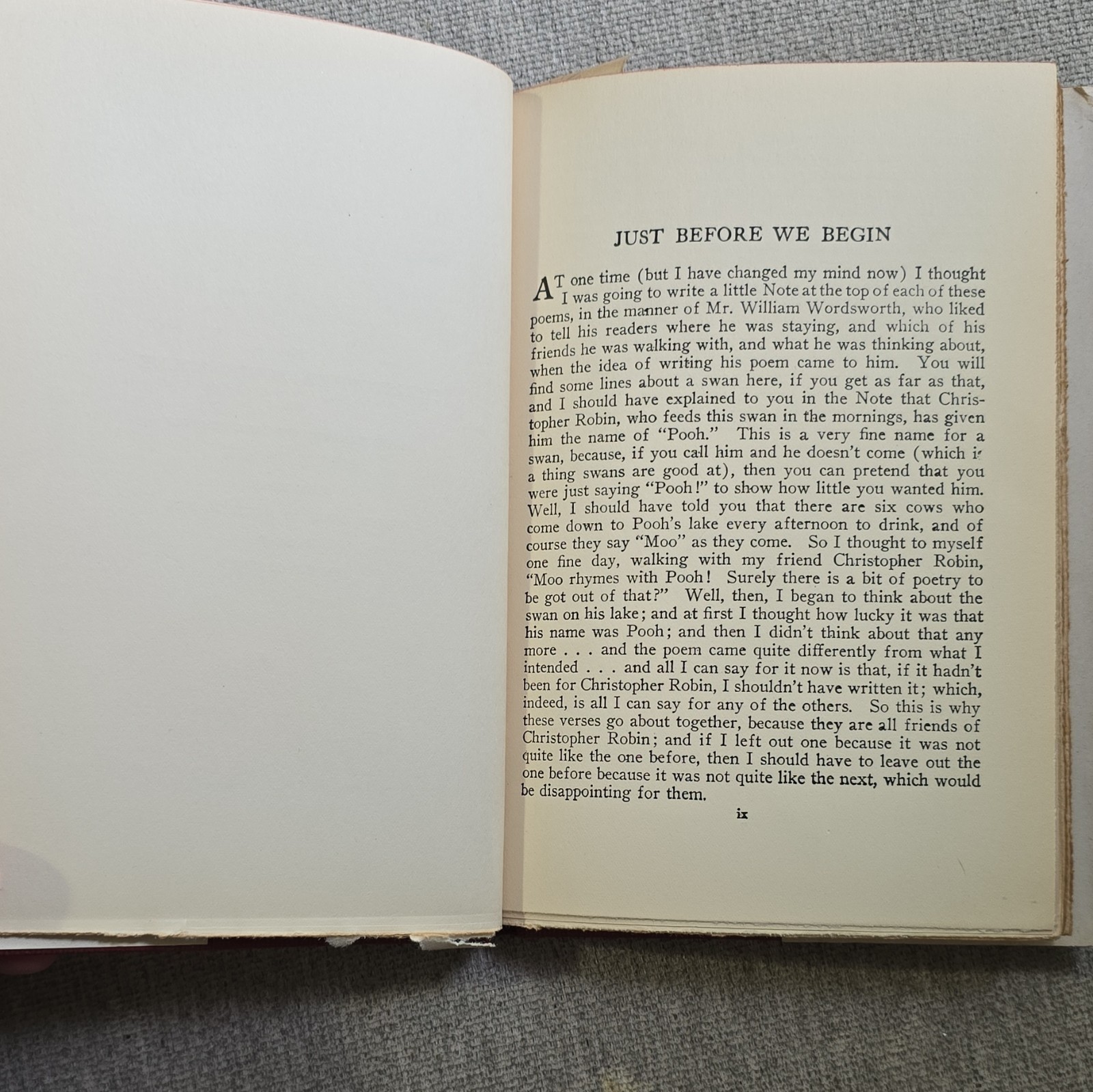 A. A. Milne When We Were Very Young 1924 E. P. Dutton HC DJ Illus