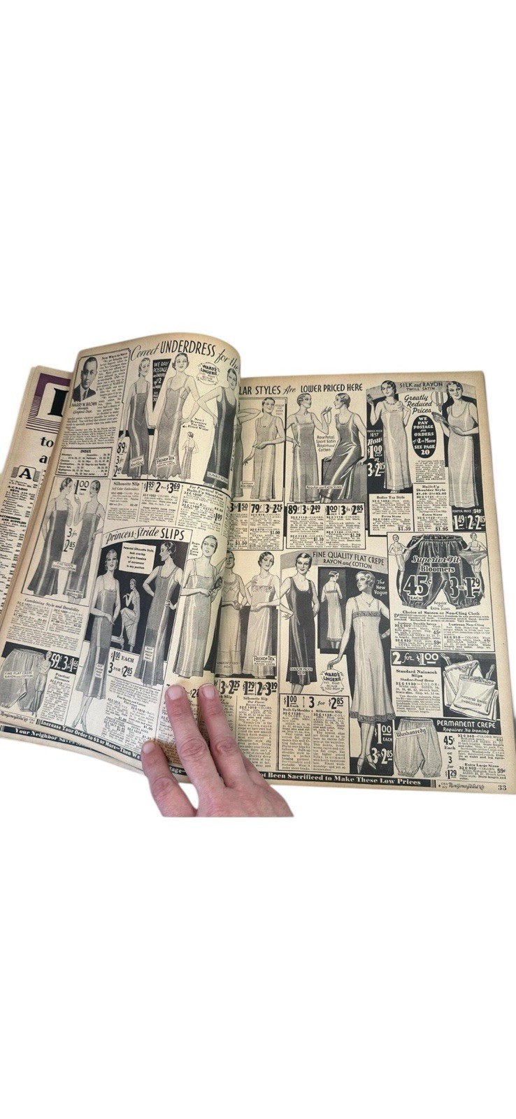 Vintage 1932 Montgomery Ward Fall & Winter Catalog 600 + pages – SCARCE