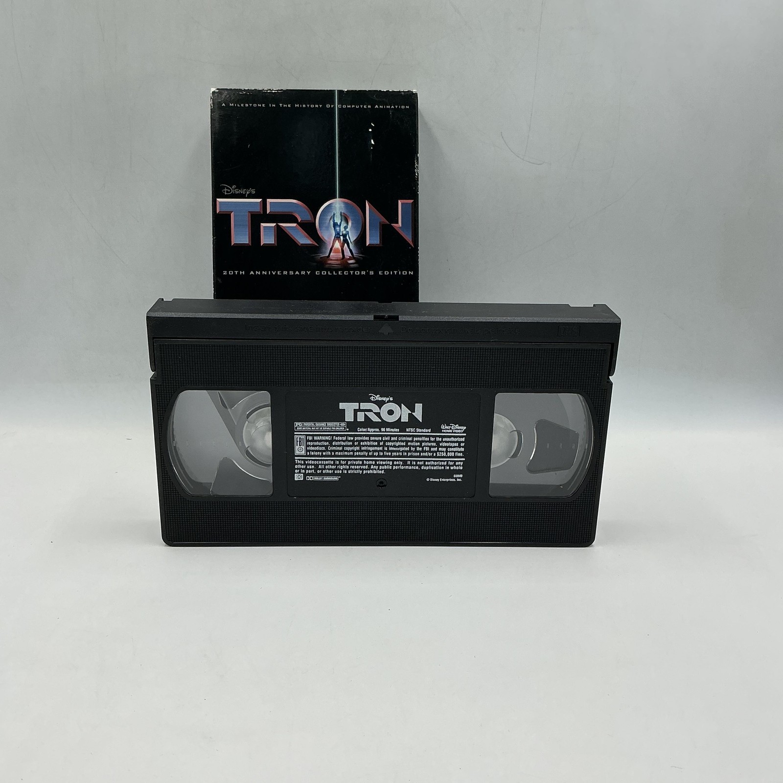 Vintage Disney&rsquo;s TRON 20th Anniversary Collector&rsquo;s Edition Black VHS 2002