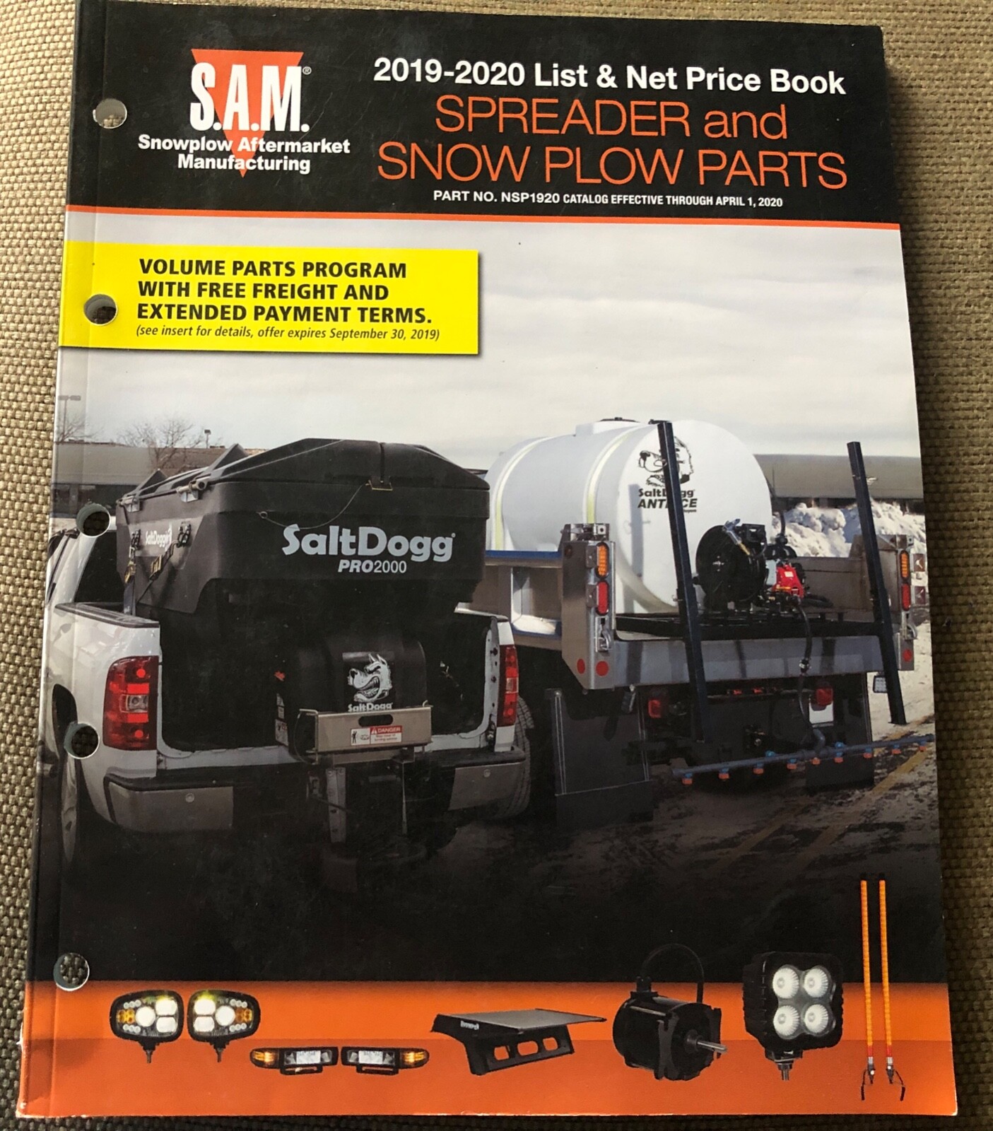 2019-2020 S.A.M. Snowplow Aftermarket Mfg List and Net Price Book Catalog