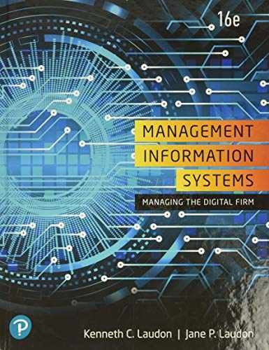 Management Information – Hardcover, by Laudon Kenneth; Laudon – Very Good