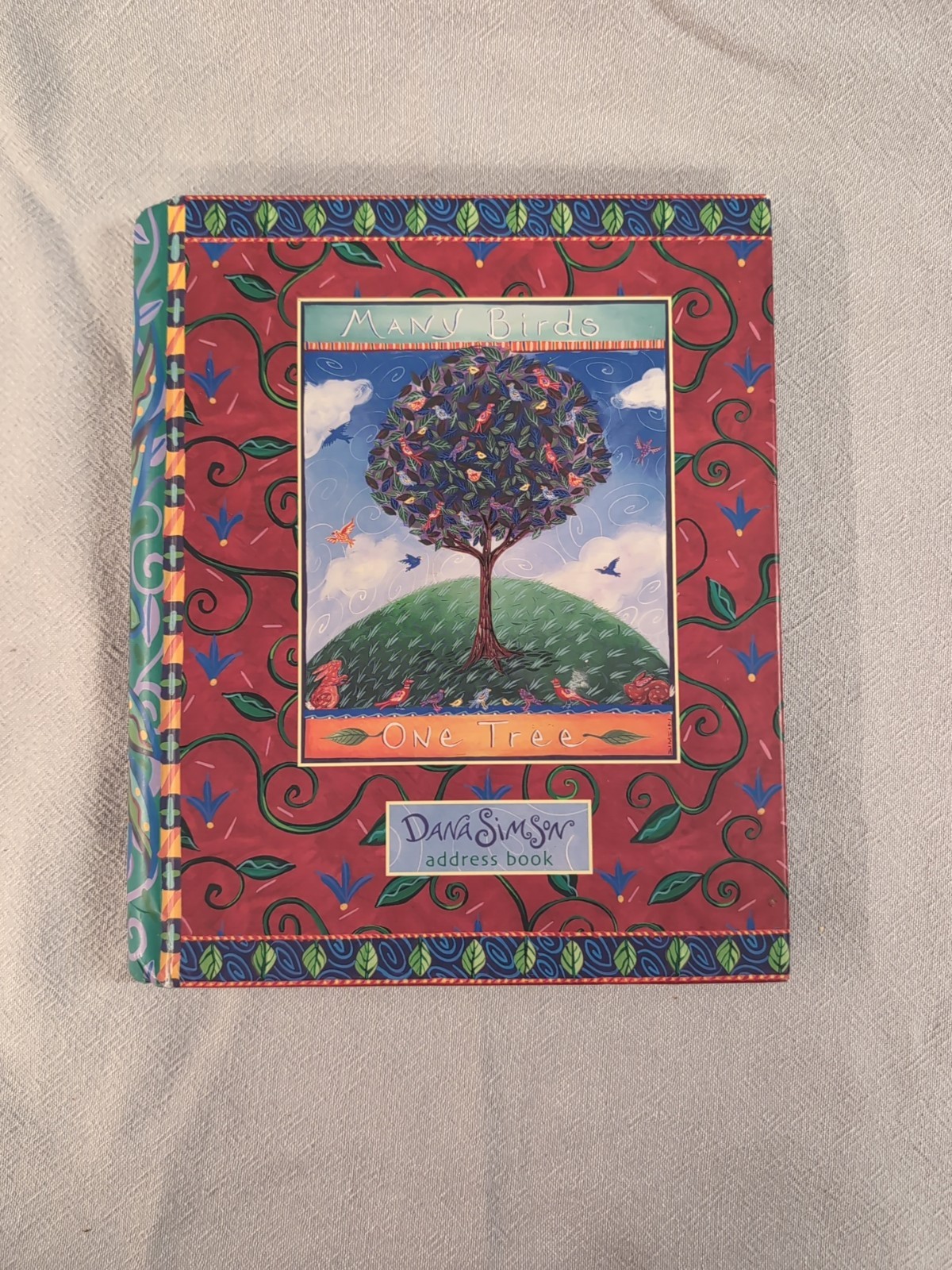 Vtg Many Birds One Tree Address Book Stationery By Dana Simson Collectible READ