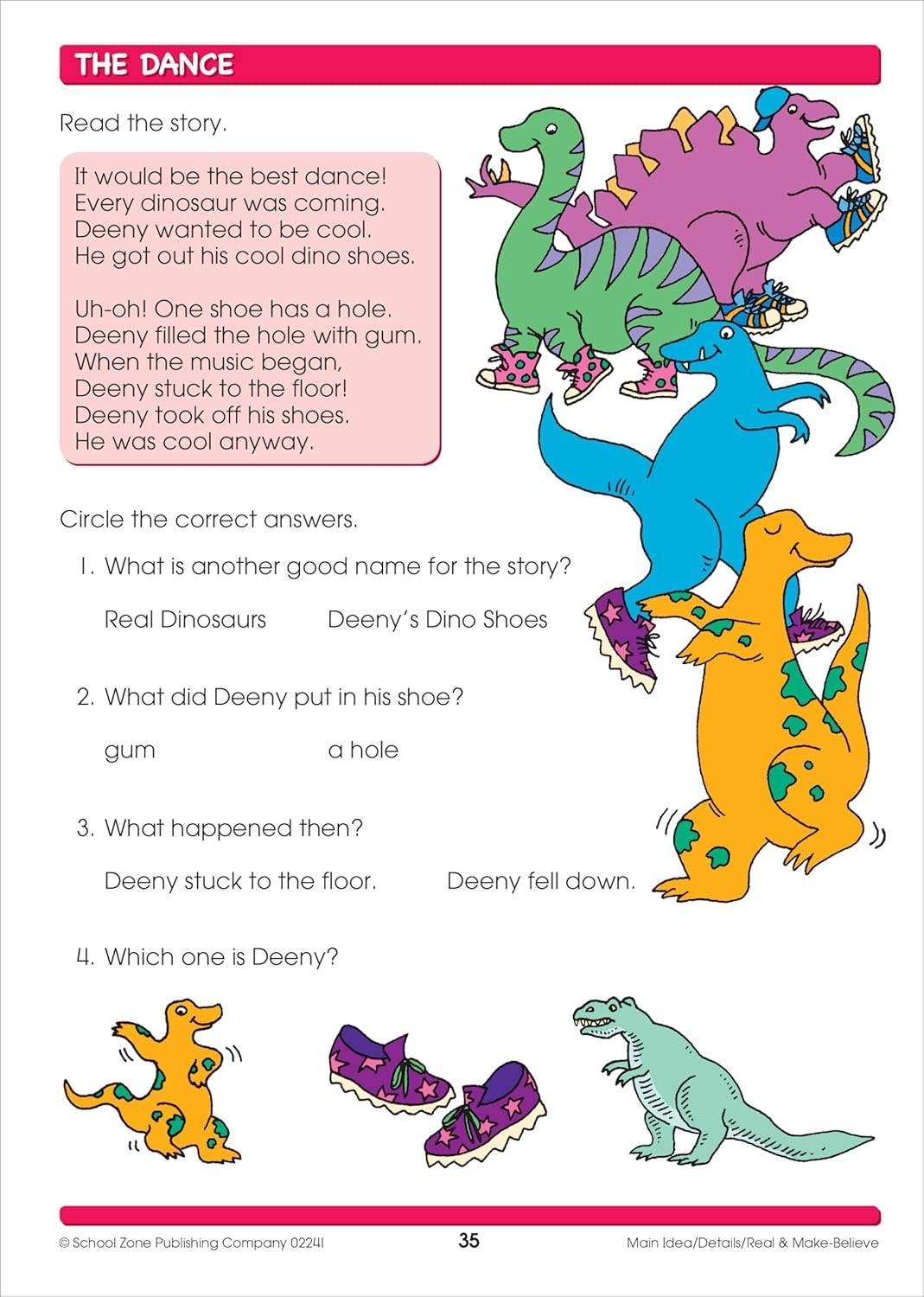 School Zone Reading Activities 1-2 Workbook: 64 Pages, 1St Grade, 2Nd Grade, Com