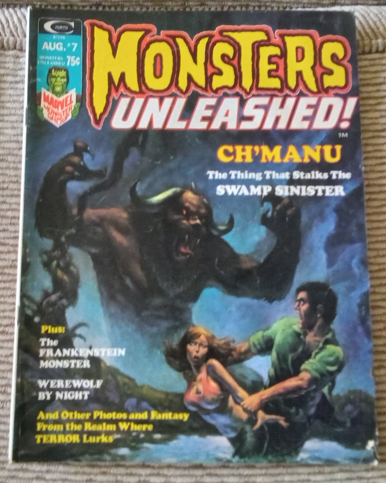 MONSTERS UNLEASHED! Aug. 1974 John Romita-Art Director/ CH&rsquo;MANU-cover