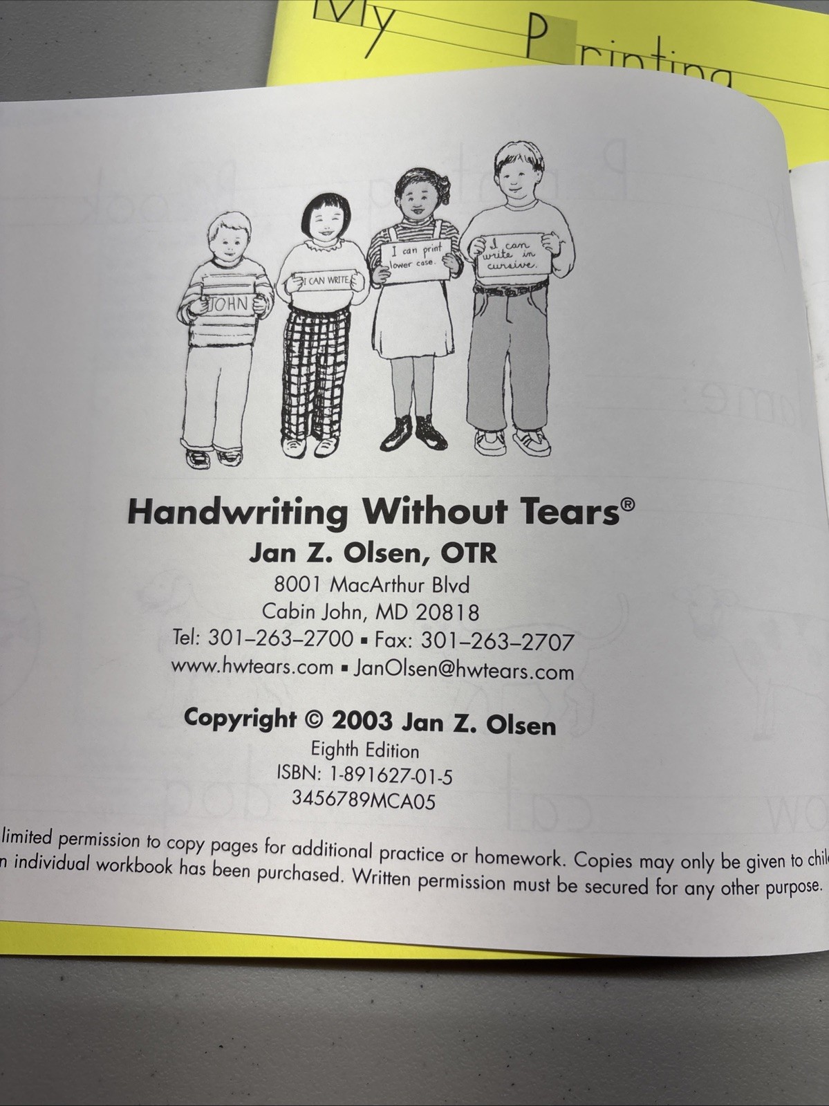 Lot Handwriting Without Tears Printing Power, Teacher’s Guide Grade 1 And 2 OBO