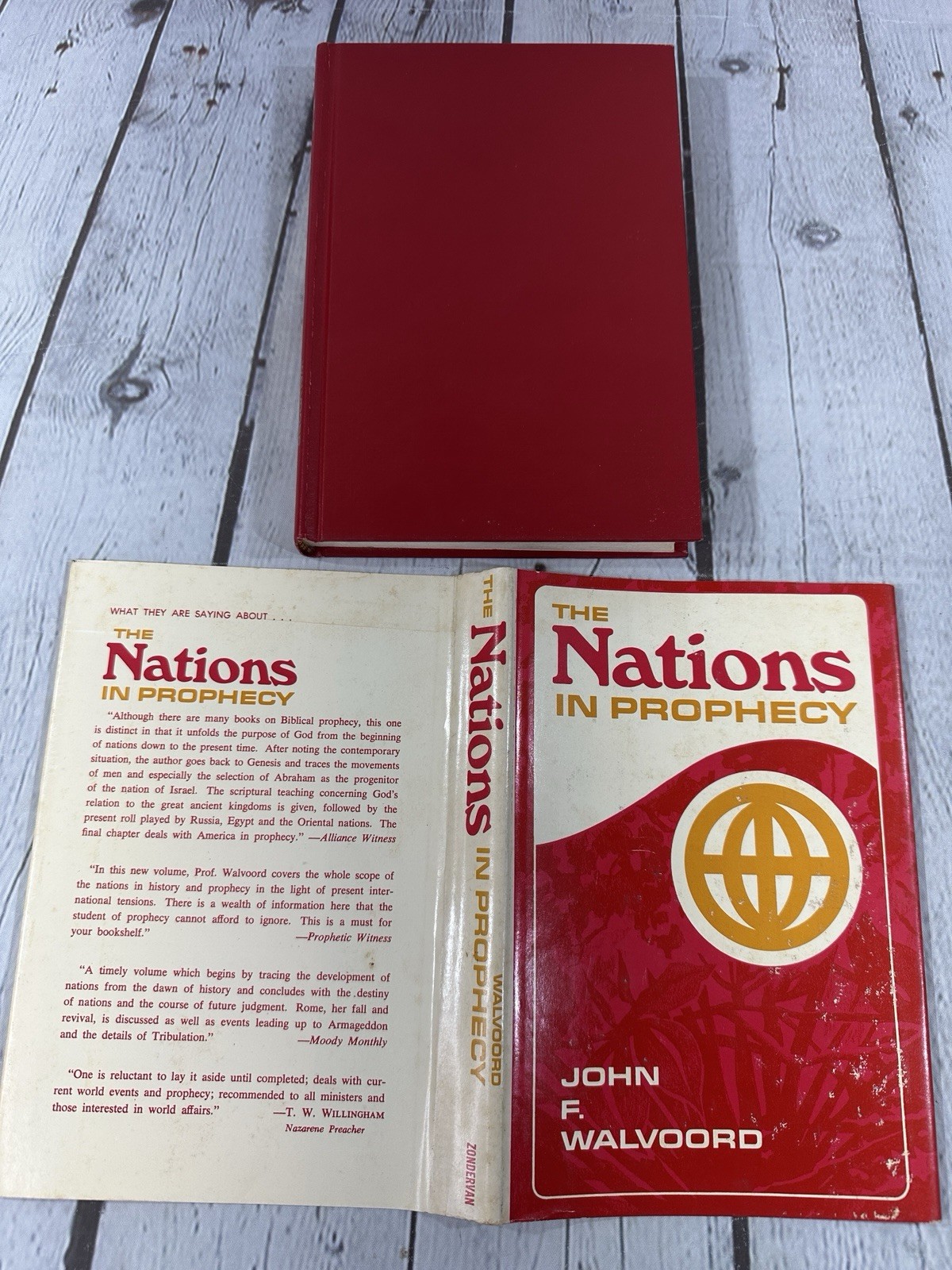 The Nations In Prophecy by John F. Walvoord HCDJ Vintage 1977 Zondervan VGC!