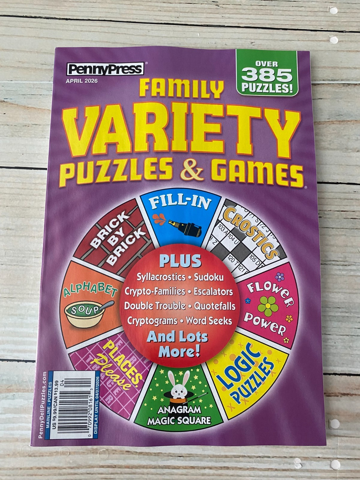 Penny Press Favorite Variety Puzzles April 2026 Magazine Activity world&rsquo;s best