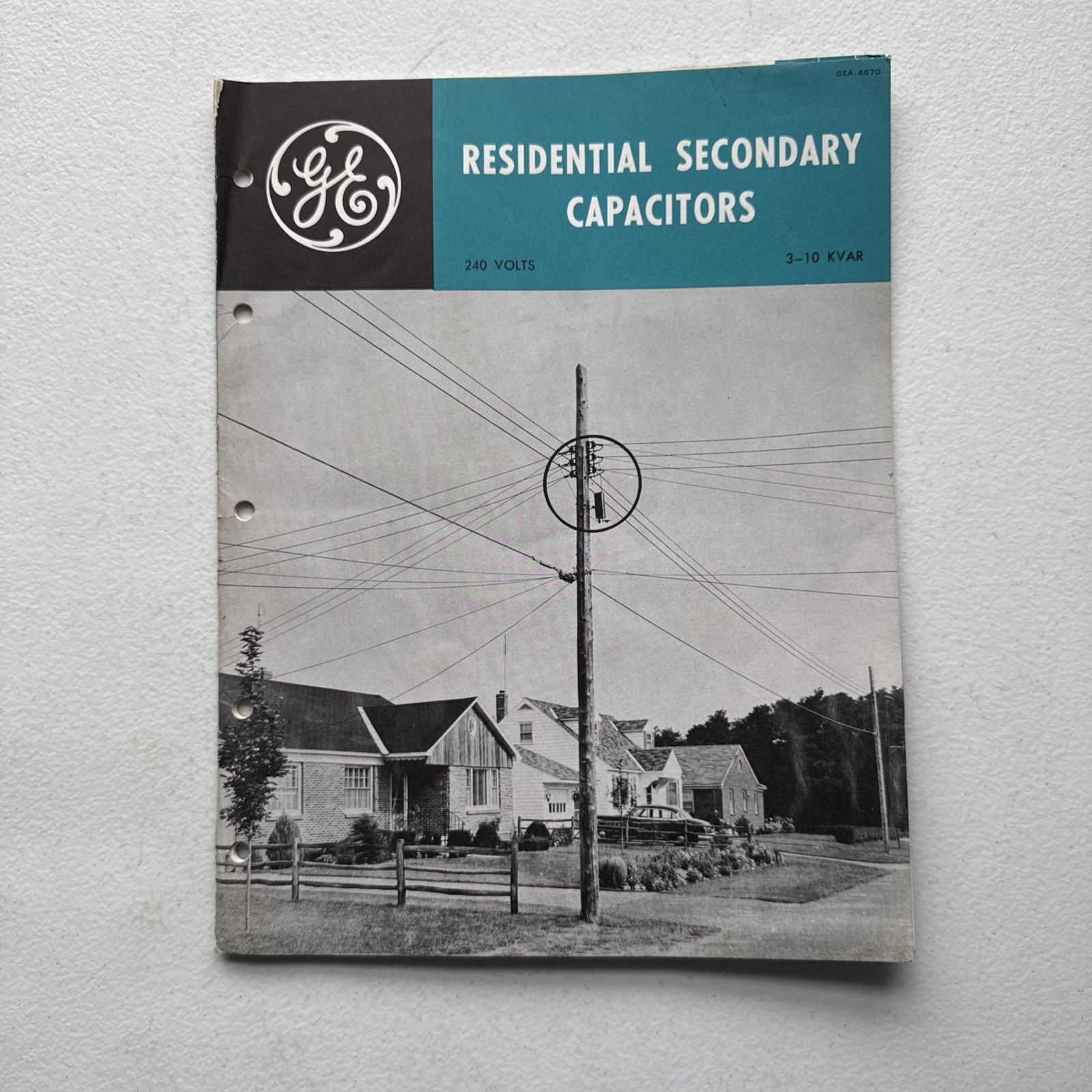 General Electric 1957 Residential Secondary Capacitors Sales Brochure