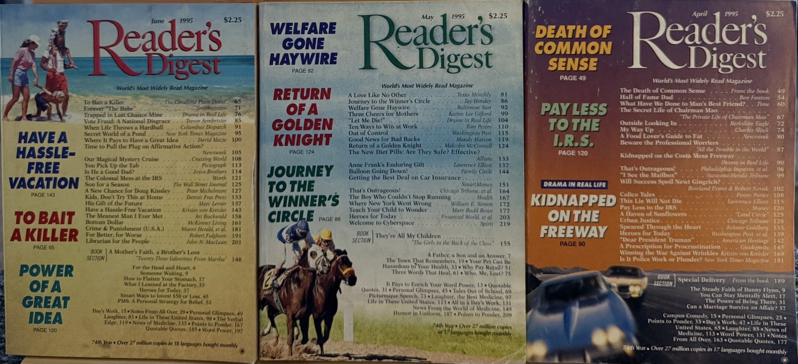 2008 September October November READER’S DIGEST MAGAZINE Vintage History Shorts