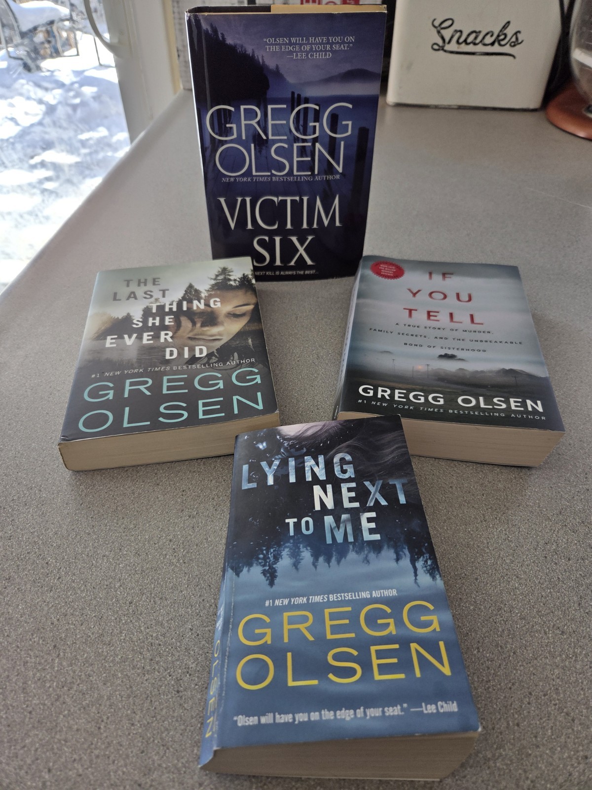 Gregg Olsen Crime Thriller Paperback Lot of 4 books Victim Six If You Tell.