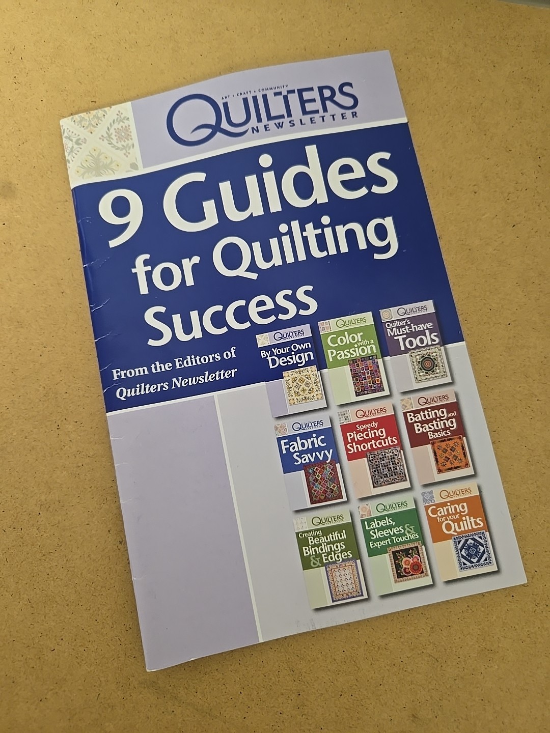 Quilters Newsletter 9 Guides for Quilting Success Booklet Excellent Condition