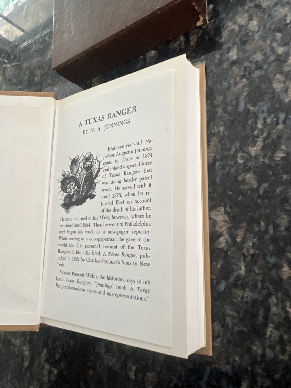 A TEXAS RANGER by N.A. Jennings 1899 (1959 Facsimile The Steck Company HB/SC