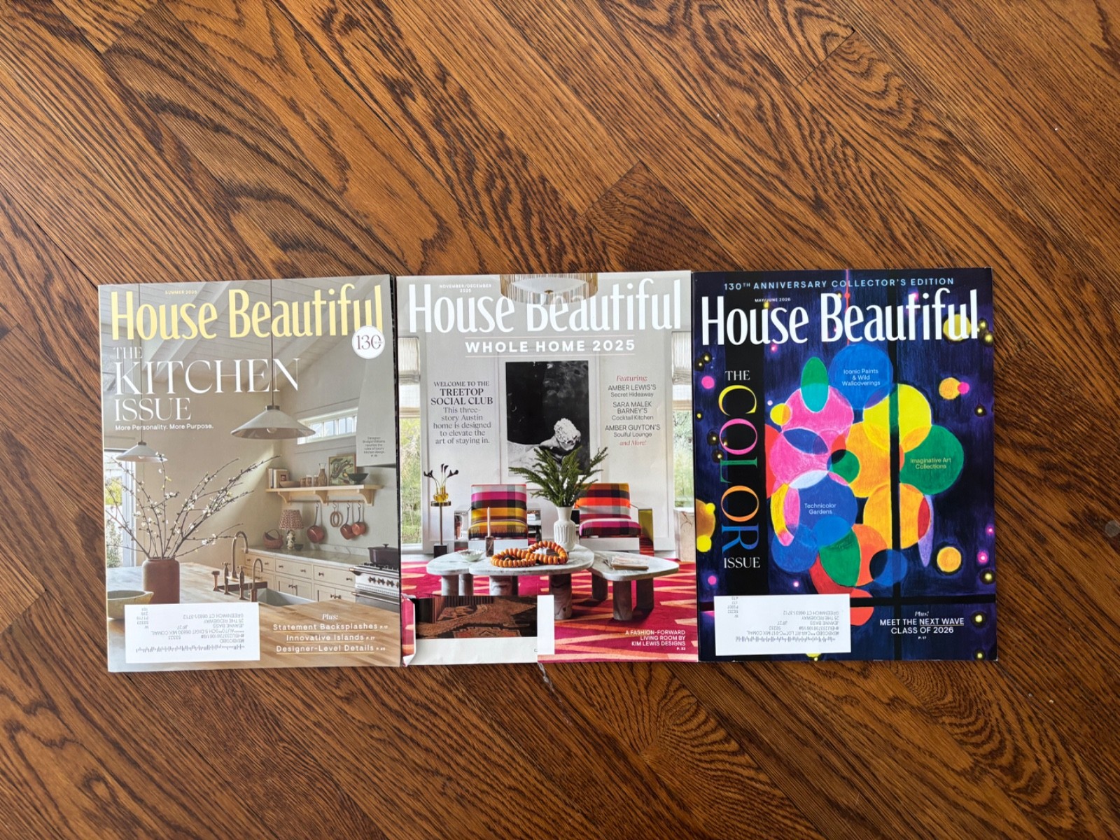 3 House Beautiful Magazines, Summer 2026; May/June 2026 & Nov/Dec 2025 NEW