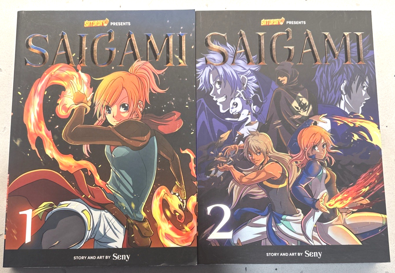 Saigami Volumes 1 & 2 Manga Complete Set Rockport First Editions Paperback