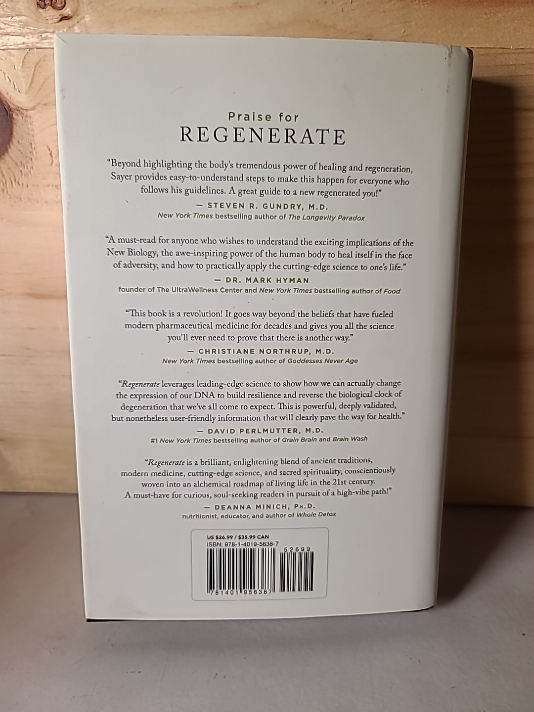 Regenerate – Sayer Ji HC 1st Ed 2020 Hay House Healing Biology