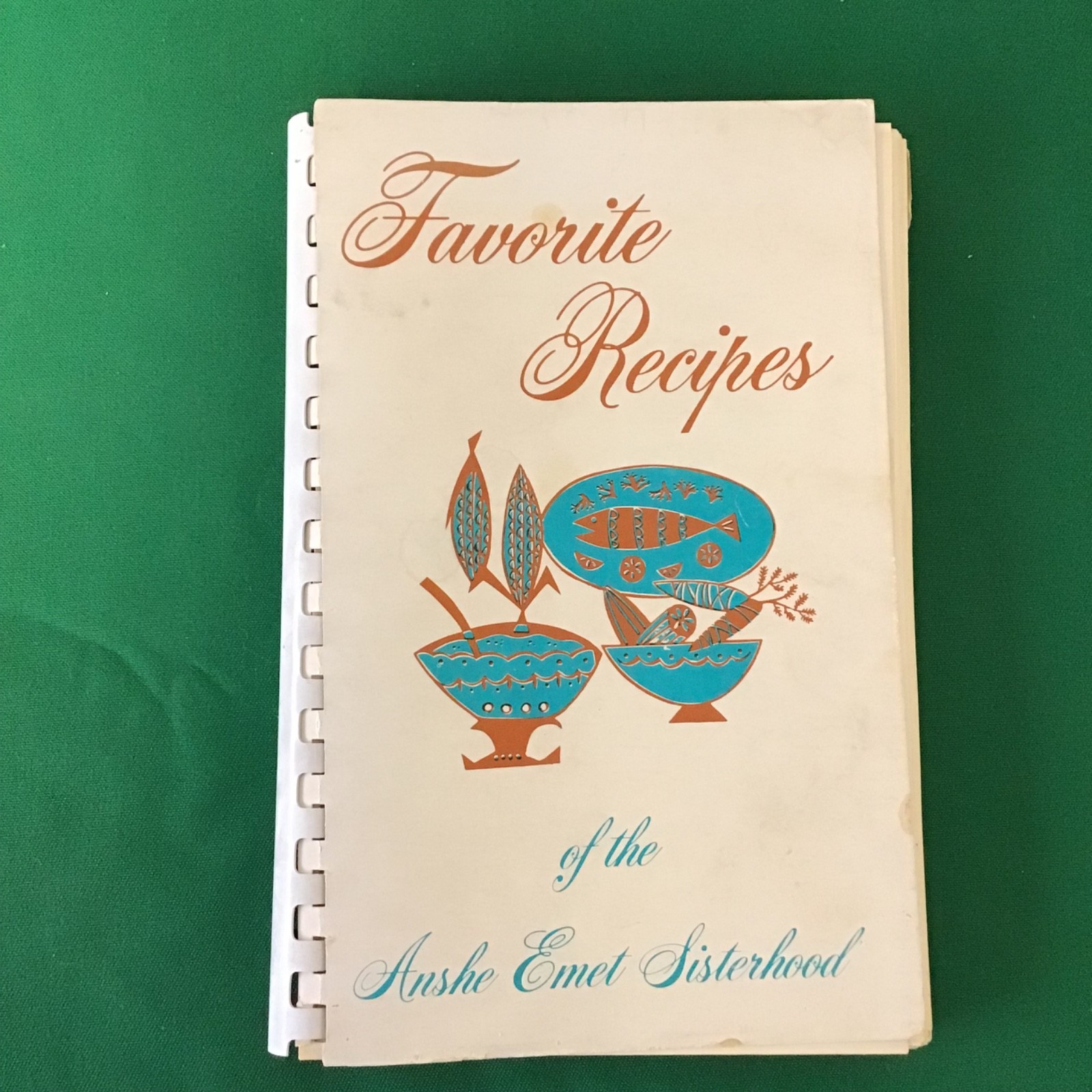 Chicago Illinois Anshe Emet Synagogue 1990s community Jewish Cookbook SEE INDEX