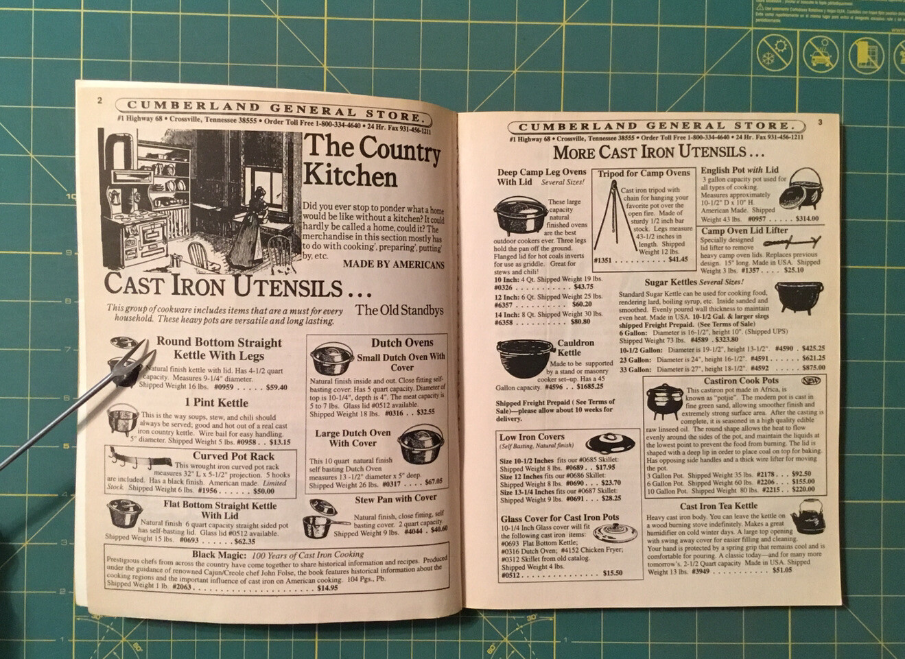 1998 CUMBERLAND GENERAL STORE CATALOG, 288 Pages, Real Nice Condition, Rare!